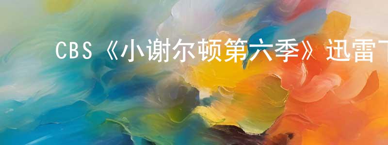 白灵芝发布CBS《小谢尔顿第六季》迅雷下载/在线观看/百度云-都市/情感-美剧天堂